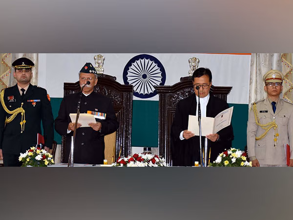 Lt. Gen. K. T. Parnaik assuming office as Governor of Arunachal Pradesh